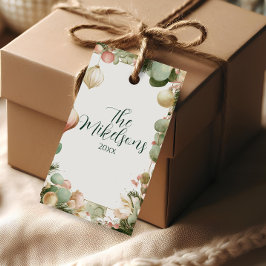 ヴィンテージオーナメント植物性クリスマスパーティー ギフトタグ