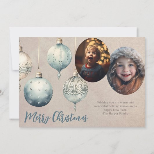 ヴィンテージオーナメント2枚 シーズンカード (正面)