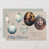 ヴィンテージオーナメント2枚 シーズンカード (正面/裏面)