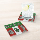 ヴィンテージオーナメント ガラスコースター (アングル)