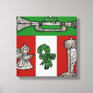 ヴィンテージオーナメント キャンバスプリント