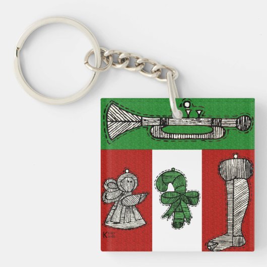 ヴィンテージオーナメント キーホルダー (正面)