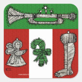 ヴィンテージオーナメント スクエアシール (正面)