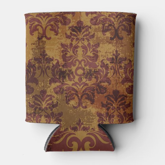 ヴィンテージオーナメント、バロックのロココテクスチャ。 缶クーラー (正面)