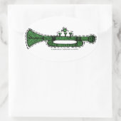 ヴィンテージオーナメント 楕円形シール (バッグ)