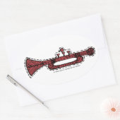 ヴィンテージオーナメント 楕円形シール (封筒)