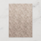 ヴィンテージオーバルフローラ結婚の方向性 エンクロージャーカード (裏面)