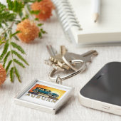 ヴィンテージオーバーンモーターズ日が差すことAd キーホルダー (側面)