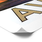 ヴィンテージオーバーンモーターズ日が差すことAd ポスター (角)