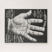 ヴィンテージオープンハンドパミストリープリント広告 ジグソーパズル (横)