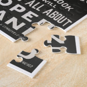 ヴィンテージオープンハンドパミストリープリント広告 ジグソーパズル (側面)