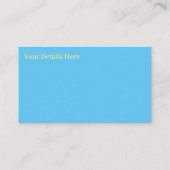 ヴィンテージオープンファンの羽ピーコック 名刺 (裏面)
