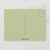 ヴィンテージオープン本と松コーン新年おめでとう ポストカード (裏面)