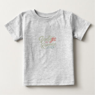 ヴィンテージオーラクラシック:エレガンスTシャツ。 ベビーTシャツ