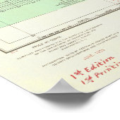 ヴィンテージオーランドと中部フロリダの地図 ポスター (角)