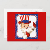 ヴィンテージオールアメリカンサンタクロース シーズンポストカード (正面/裏面)