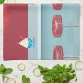 ヴィンテージオールアメリカンダイナー キッチンタオル (折り畳み)