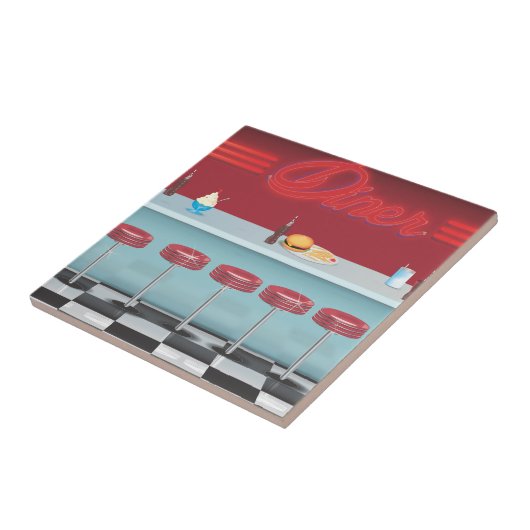 ヴィンテージオールアメリカンダイナー タイル (側面)