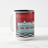 ヴィンテージオールアメリカンダイナー ツートーンマグカップ (正面左)