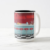 ヴィンテージオールアメリカンダイナー ツートーンマグカップ (正面右)