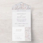 ヴィンテージオールインワンティアRSVP遠くに招待状 オールインワン招待状 (内側)