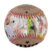 ヴィンテージオールスターパパカスタム2フォトファーザーズデイ 野球ボール (正面)