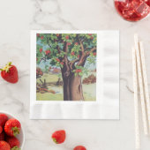 ヴィンテージオールドアップルツリーメドウフィールド 縁ありランチョンナプキン (インサイチュ)