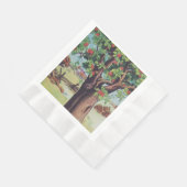 ヴィンテージオールドアップルツリーメドウフィールド 縁ありランチョンナプキン (角)