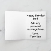 ヴィンテージオールドアンティークイエロートラック カード (内部)