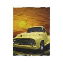 ヴィンテージオールドアンティークイエロートラック