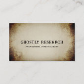 ヴィンテージオールドアンティーク紙サイキックミディアムグランジ 名刺 (正面)