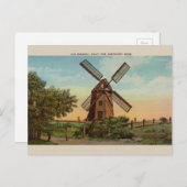 ヴィンテージオールドウィンドミルナンタケットポストカード ポストカード (正面/裏面)