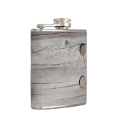 ヴィンテージオールドウッドデザインステンレス鋼スキットル フラスク (右)