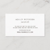 ヴィンテージオールドオークツリーエレガント名刺 ||| 名刺 (裏面)