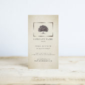 ヴィンテージオールドオークツリーエレガント名刺 名刺