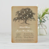 ヴィンテージオールドオークツリーブライダルシャワー 招待状 (スタンド正面)