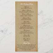 ヴィンテージオールドオーク結婚ツリーのコレクション – プログラム (裏面)