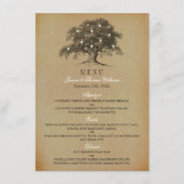 ヴィンテージオールドオーク結婚ツリーのコレクション – メニュー (正面)