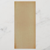 ヴィンテージオールドオーク結婚ツリーのコレクション – メニュー (裏面)