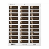 ヴィンテージオールドカントリーチャーチセピア差出人住所 ラベル (フルシート)