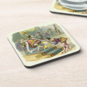 ヴィンテージオールドキングコール子供部屋韻の詩 コースター (左側)