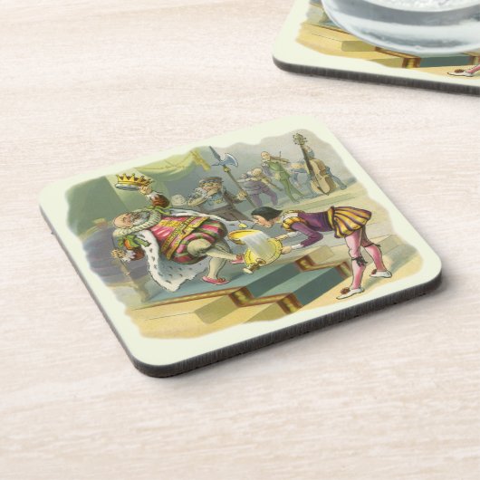 ヴィンテージオールドキングコール子供部屋韻の詩 コースター (左側)