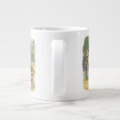 ヴィンテージオールドキングコール子供部屋韻の詩 ジャンボコーヒーマグカップ (裏面)