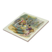 ヴィンテージオールドキングコール子供部屋韻の詩 タイル (側面)