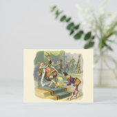 ヴィンテージオールドキングコール子供部屋韻の詩 ポストカード (スタンド正面)