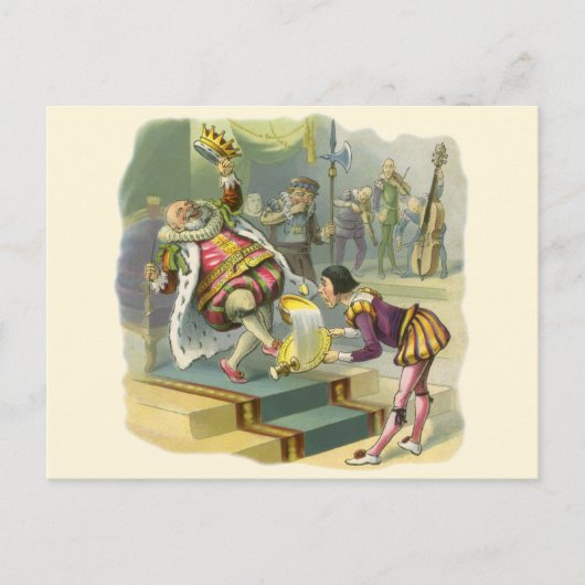 ヴィンテージオールドキングコール子供部屋韻の詩 ポストカード (正面)