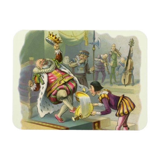 ヴィンテージオールドキングコール子供部屋韻の詩 マグネット (横)