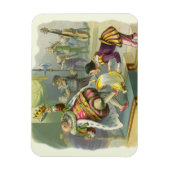 ヴィンテージオールドキングコール子供部屋韻の詩 マグネット (縦)