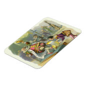 ヴィンテージオールドキングコール子供部屋韻の詩 マグネット (左側)