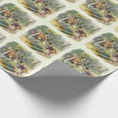 ヴィンテージオールドキングコール子供部屋韻の詩 ラッピングペーパー (角)